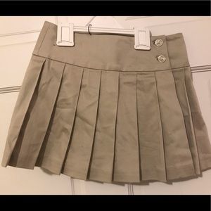 Ralph Lauren pleated khaki skirt uniform NWOT